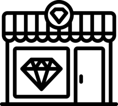 Jewelry Store Icon Svg Vector, Free Vectors File